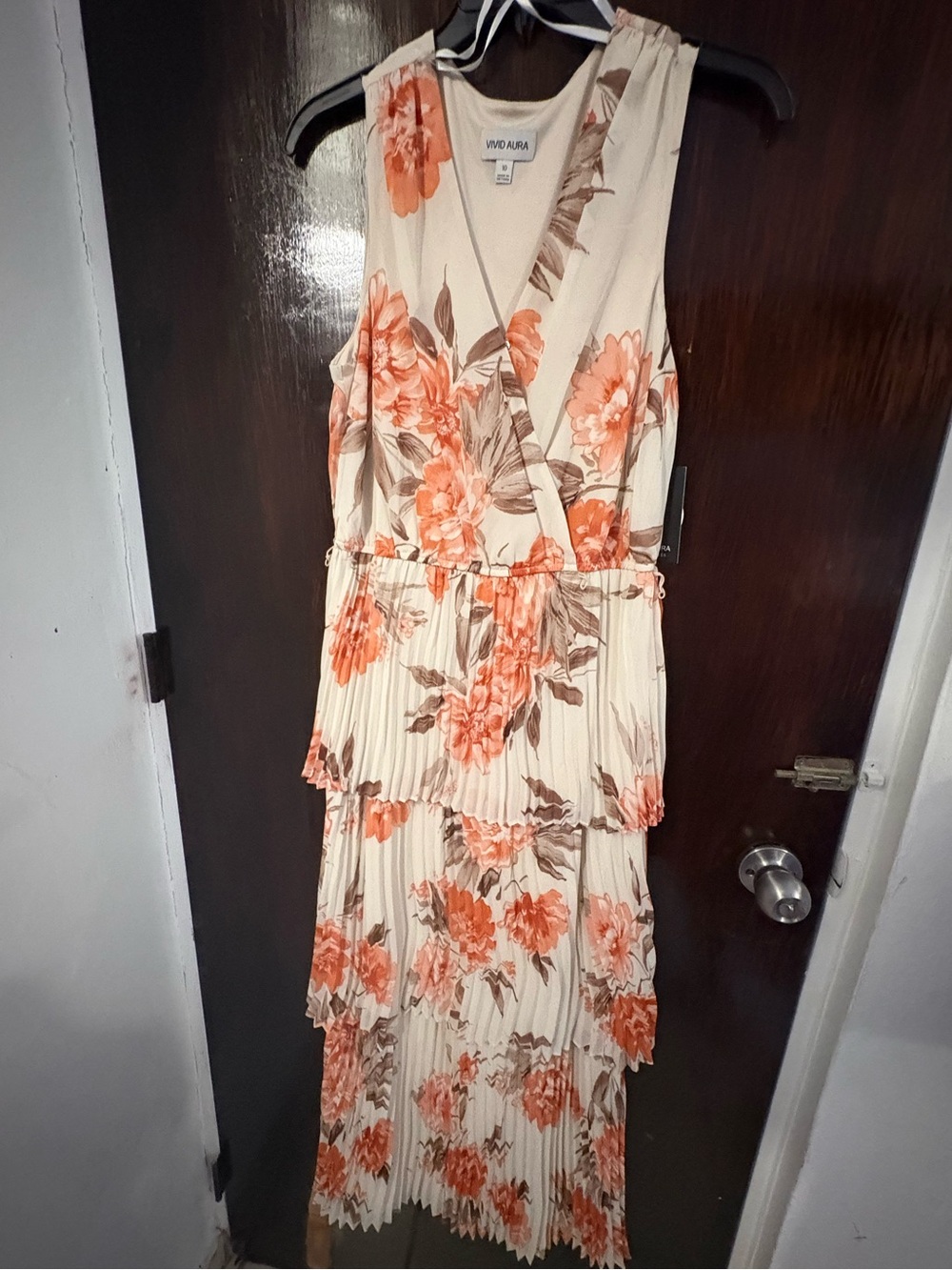 Bundle 2 for $30 Maxi Dress with Floral Print. Wedding Guest Dress. Size 10.